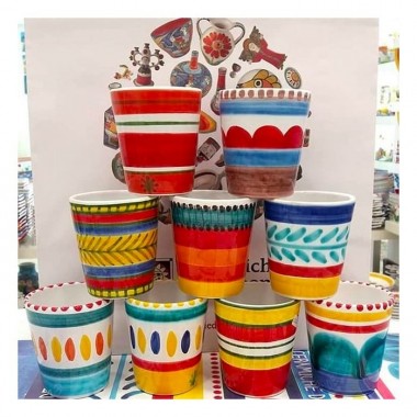 Bicchiere Lipari Ceramiche De Simone Bicchiere Lipari Ceramiche De Simone